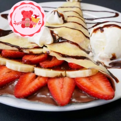 Arma Tu Crepa Dulce (4 Ingredientes a Elegir)