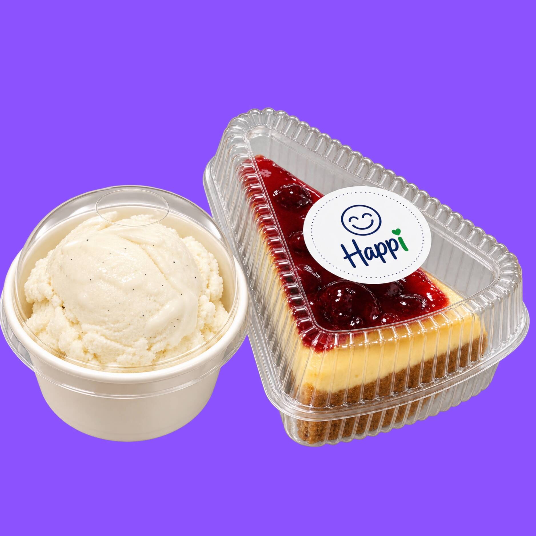Cheesecake de Frutos Rojos con Helado