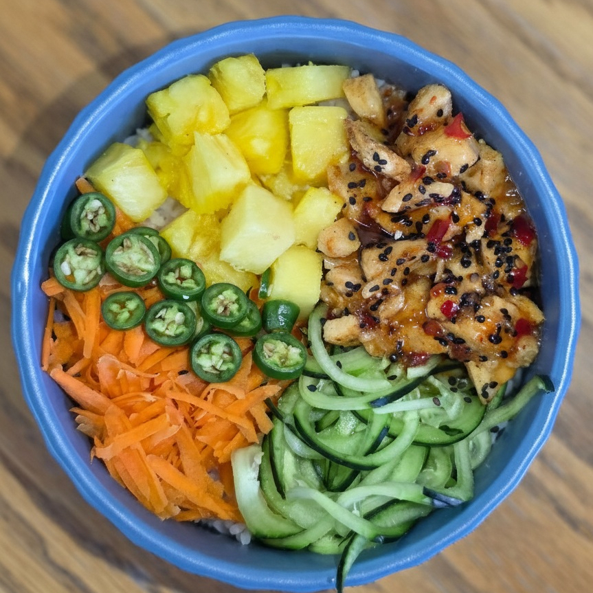 Pollo Agridulce Bowl.