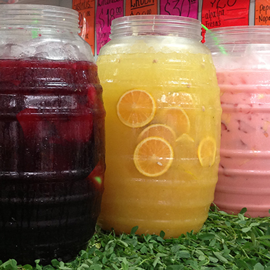 Agua fresca de frutas de temporada 1 Litro