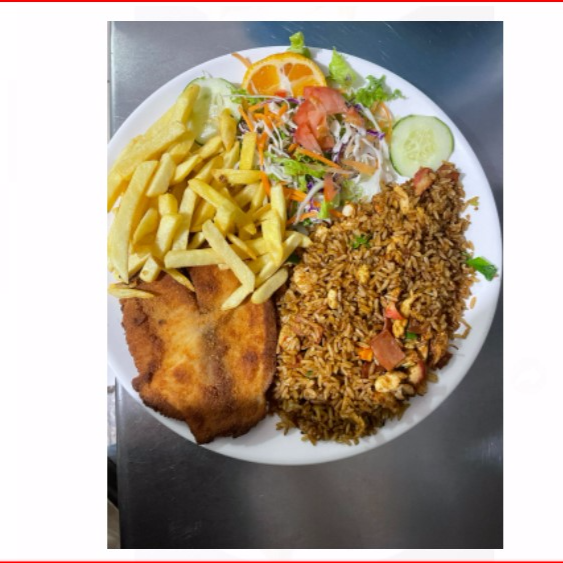 Cantones Con Chuleta,Papas Y Ensalada