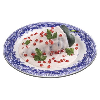 Chile en Nogada con Granada y Perejil.