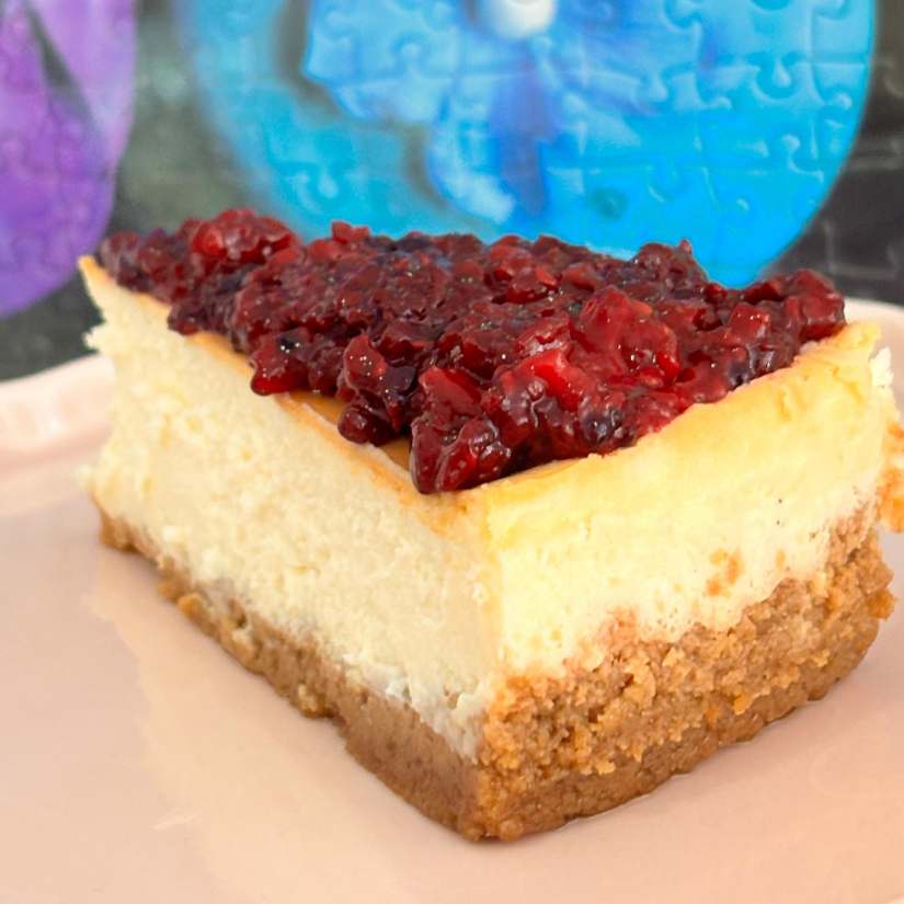 Rebanada Cheesecake Frutos Rojos