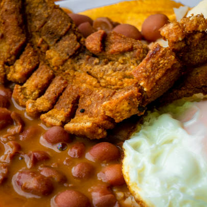 Menú completo con chicharrón