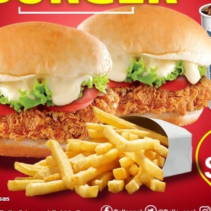 1 Orden - 2 Hamburguesas Crispy