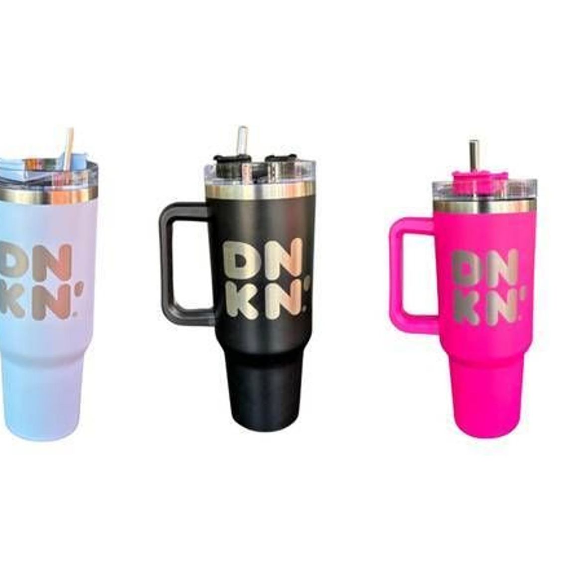 Vaso Acero con Asa y Popote 40 onzas
