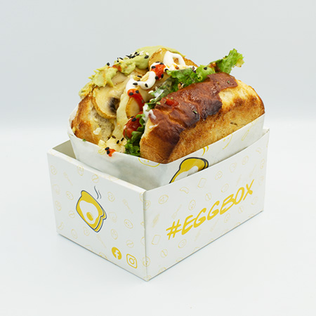 Egg Box Champiñones con Queso