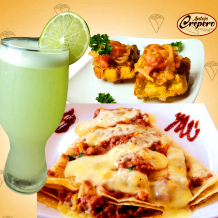 Combo Crepe Boloñesa + Patacones + Limonada
