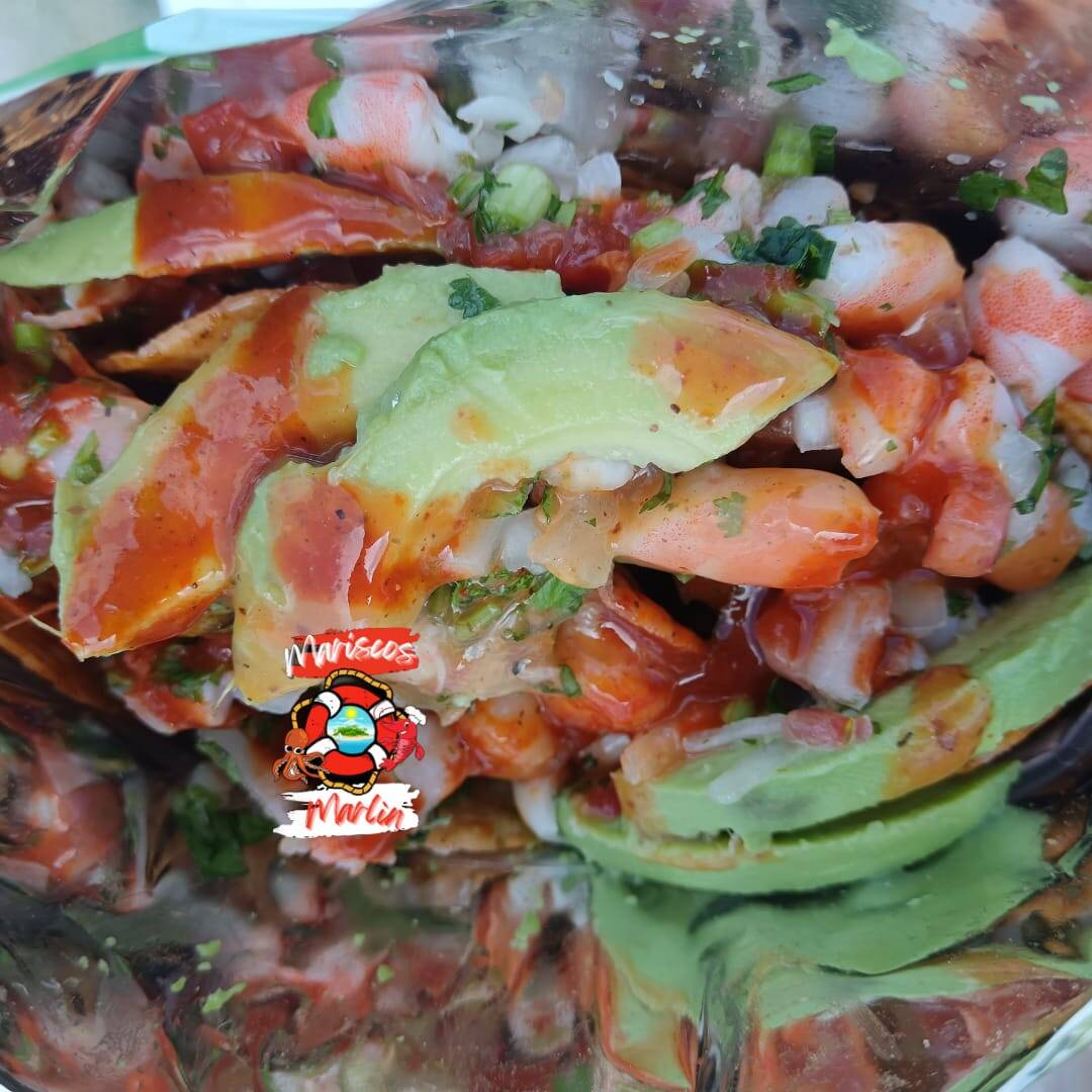 Tostitos con Ceviche de Camarón