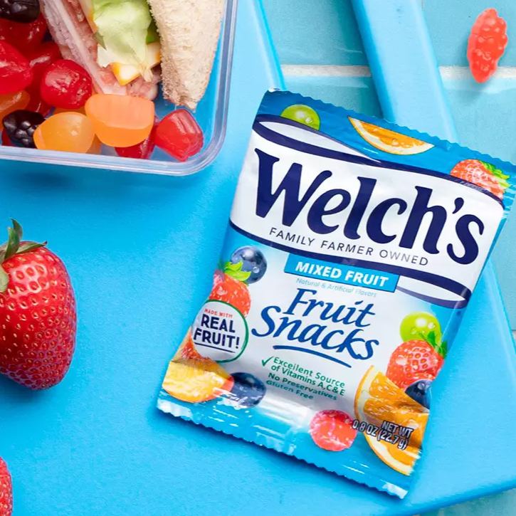 Welch´s Gomitas con Fruta Natural Pack Individual