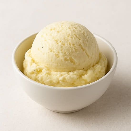 Helado de vainilla