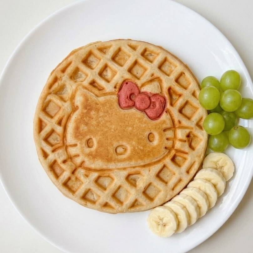 Kitty Waffle Clásico Rosa