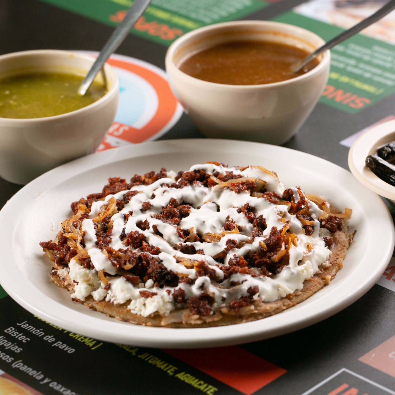 Sope de Migaja con Queso Panela