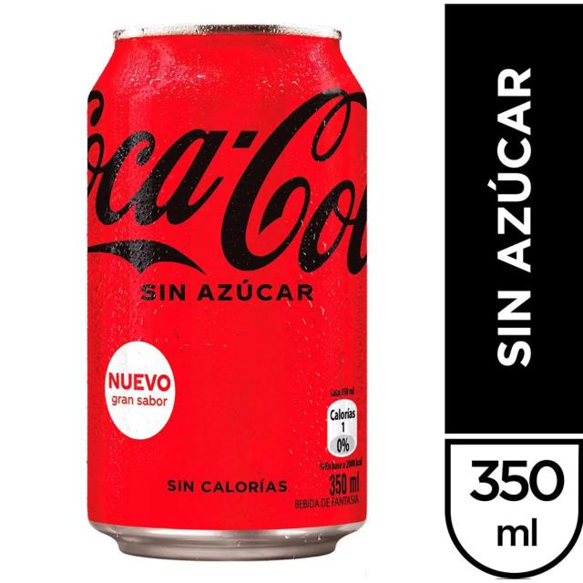 COCA COLA SIN AZUCAR LATA