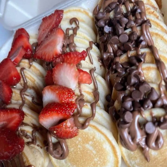 Mini Hotcakes con Fresa