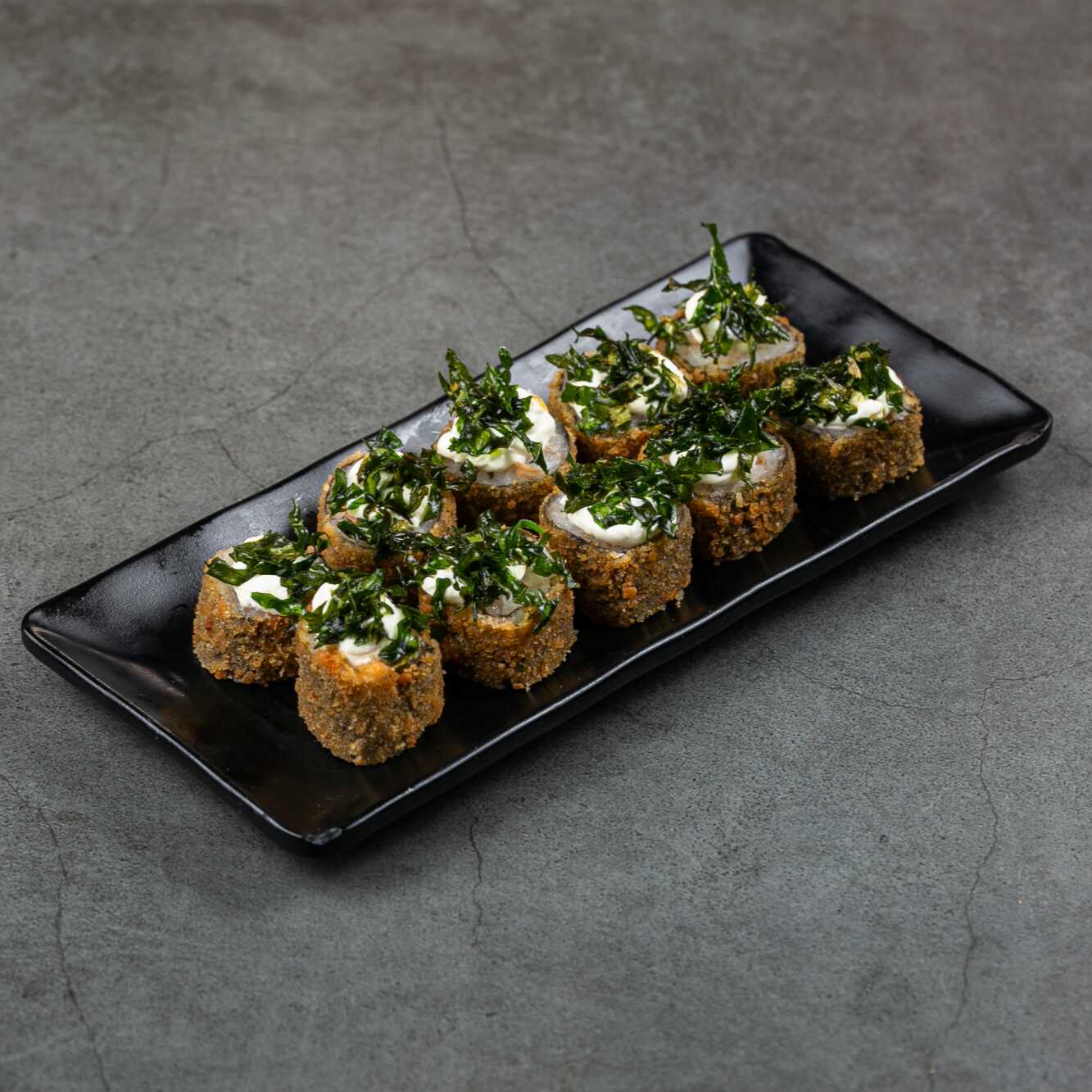 cream cheese e couve crispy