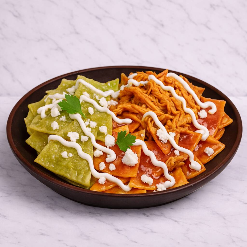 Chilaquiles con Pollo