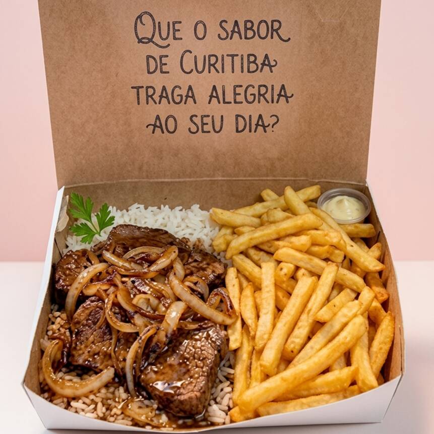 O sabor autêntico da chapa direto na sua mesa!
Experimente nossa alcatra premium cortada em tiras, preparada com todo o cuidado para garantir maciez e suculência. Finalizada com uma generosa porção de cebolas fatiadas, levemente douradas e adocicadas no próprio suco da carne