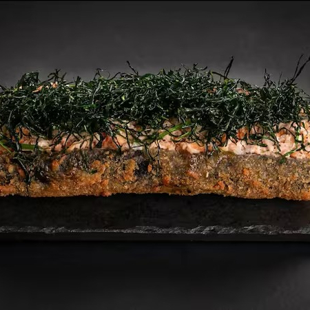 Big hol Holl salmão grelhado com couve frita