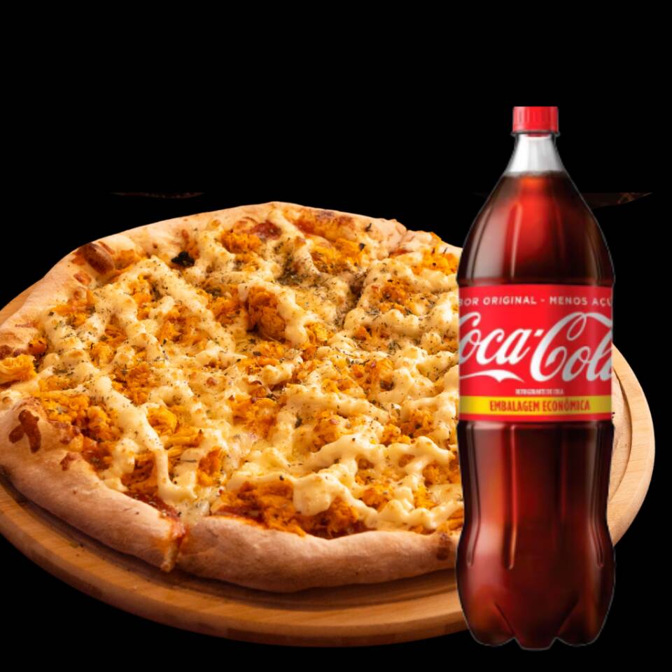 Pizza Gigante ( Tradicional)+Coca 2 Ltrs