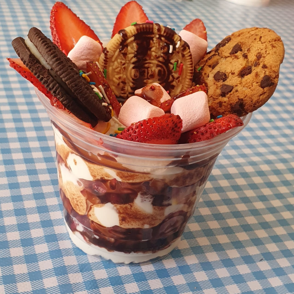 Fresas con Crema Bajitas Especiales
