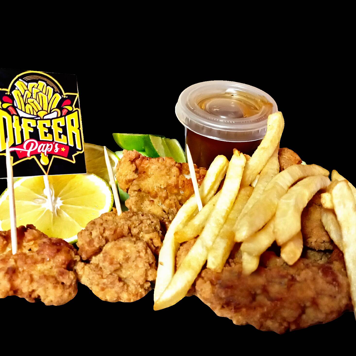 Boneless 8 Pz con Papas