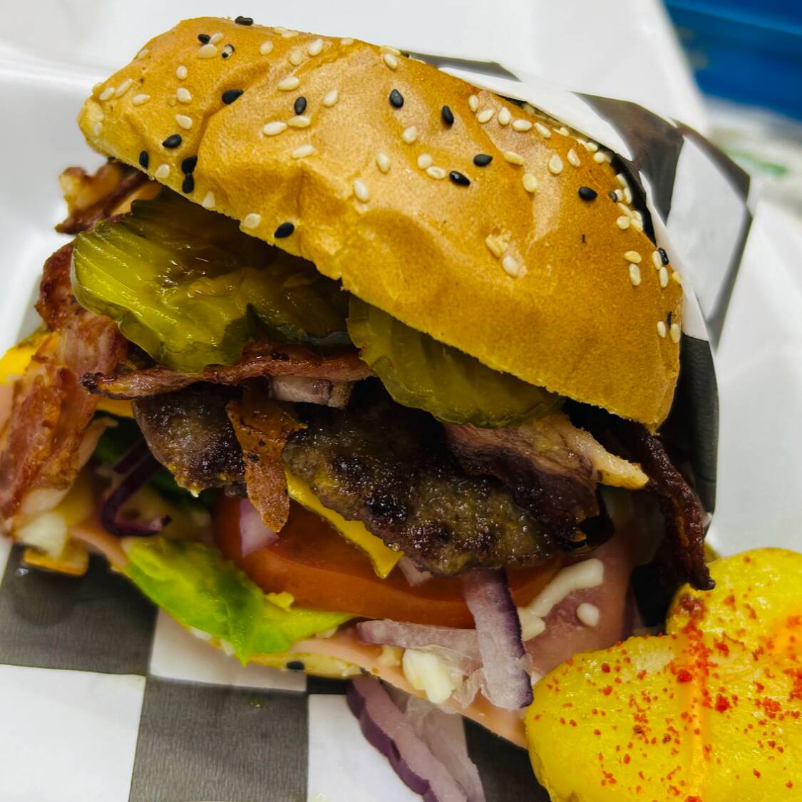 Hamburguesa con Tocino