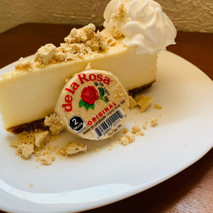 Cheesecake con mazapan