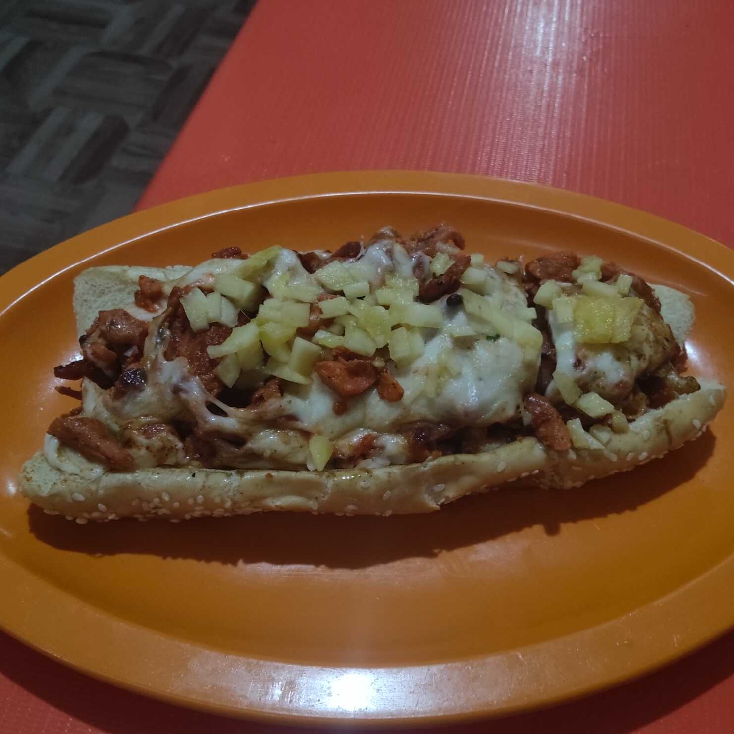 Hot dog con carne chico