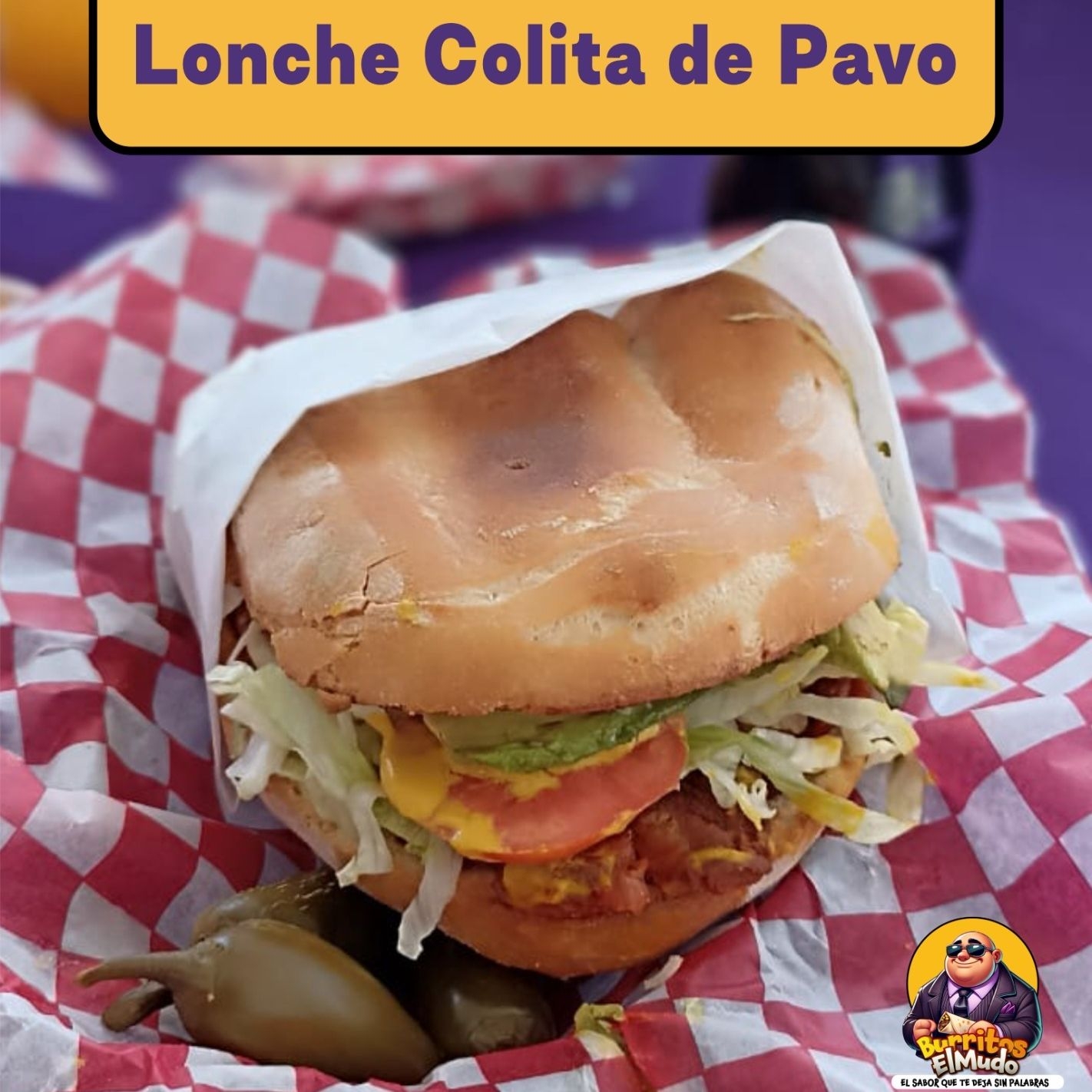 Lonche Colita de Pavo