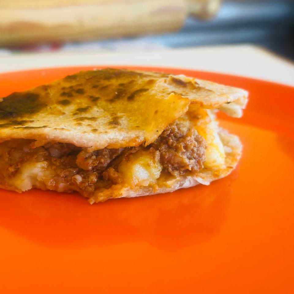 Papa con chorizo