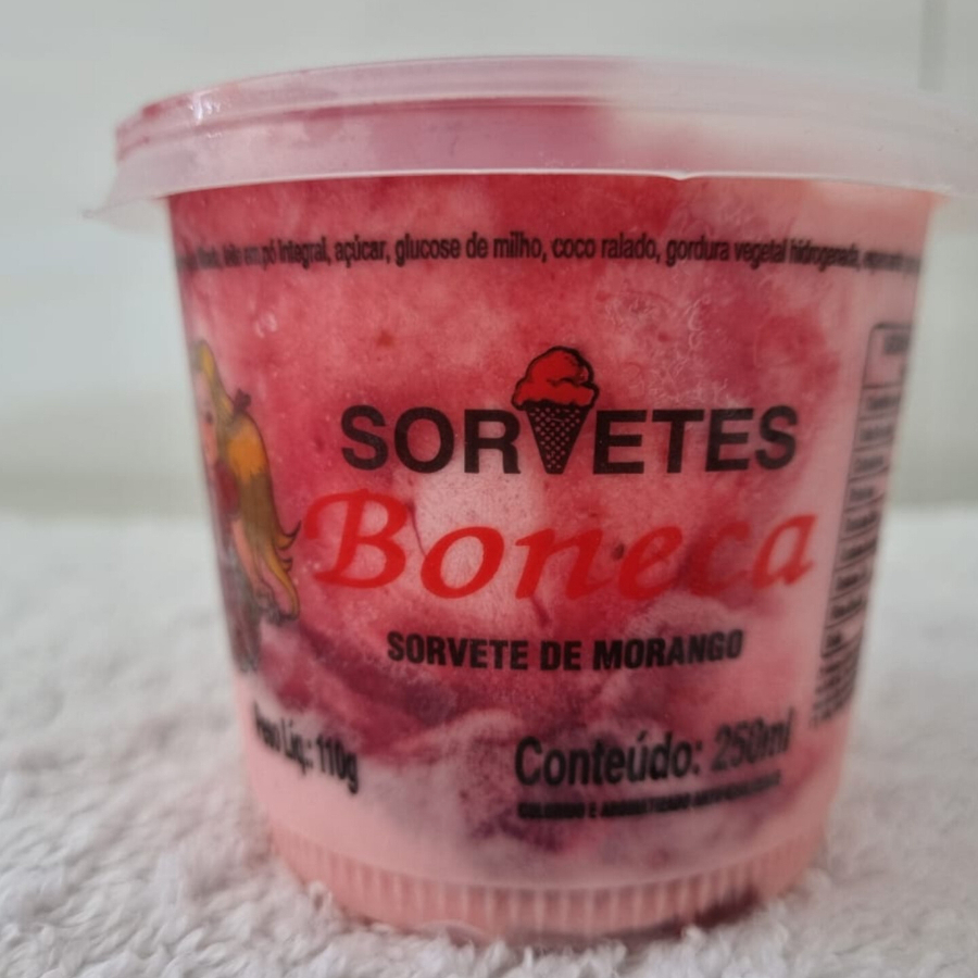 sorvete de morango