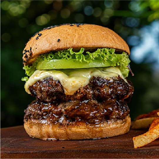 Hamburguesa Clásica Doble Carne