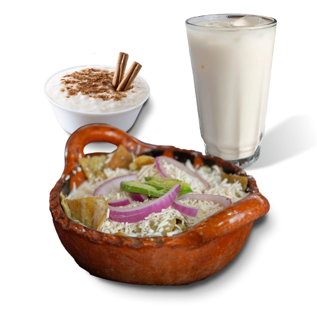 ¡Hazlo Paquete! ( Chilaquiles + Horchata + Postre)