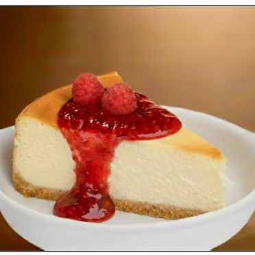 Cheeskake com calda de frutas vermelhas