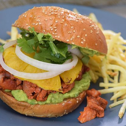 🍔🔥 La Pastor Tropical del Sr. Burro 🍍🐷
