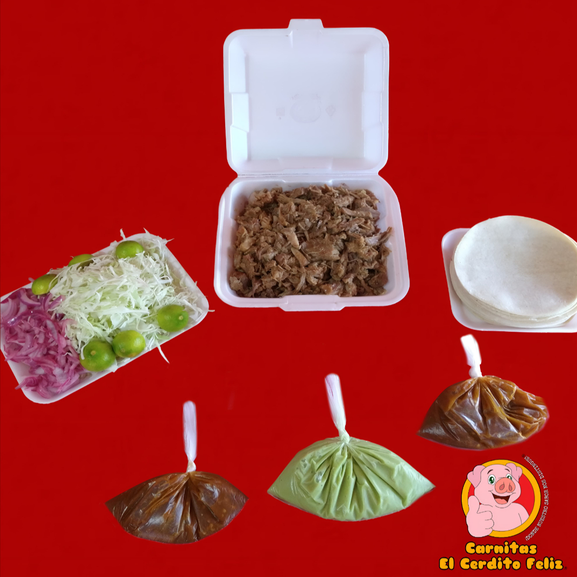 1 Kg. Carnitas (Para 5 - 6 Personas aprox.)