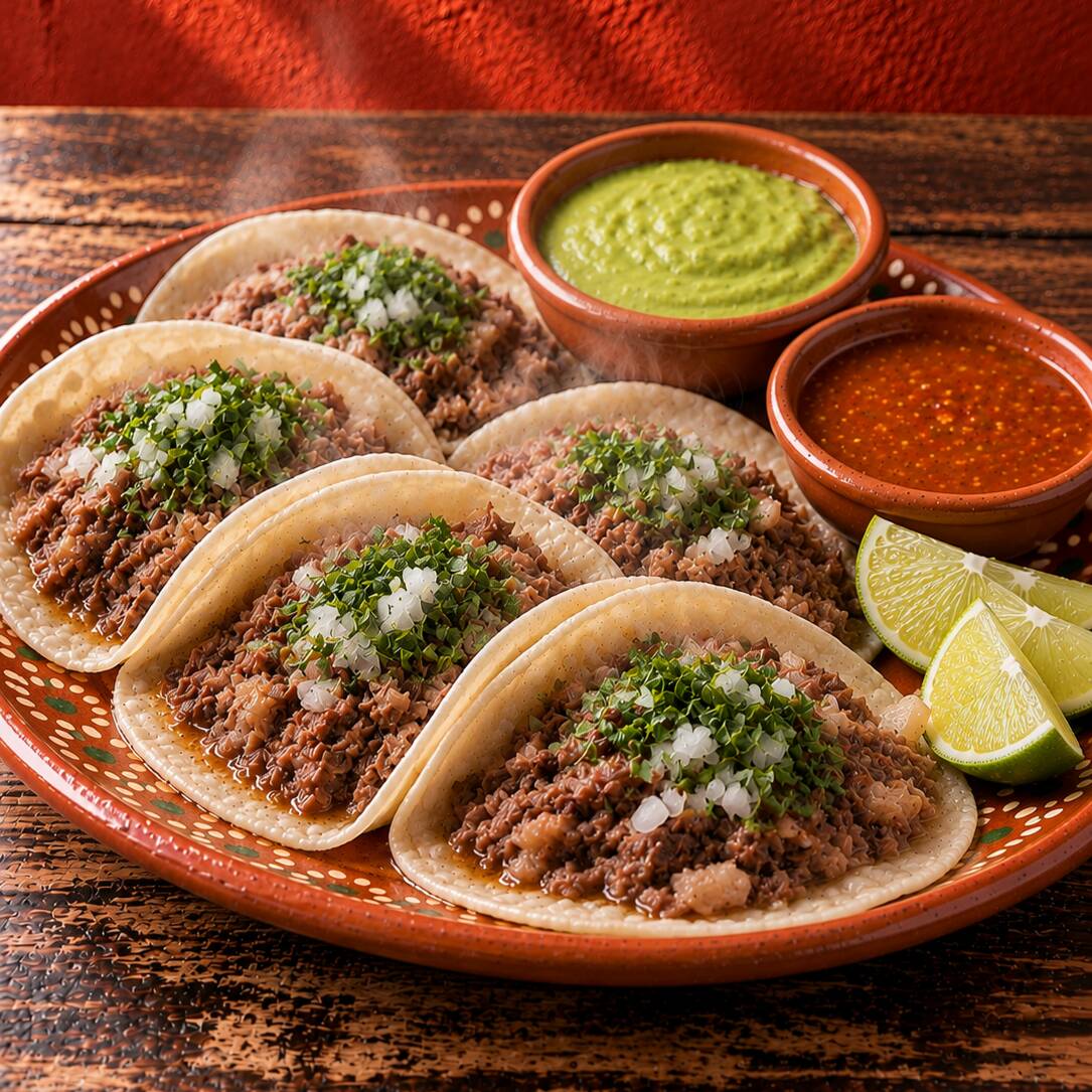 Orden de 5 Tacos de Cabeza (surtido)