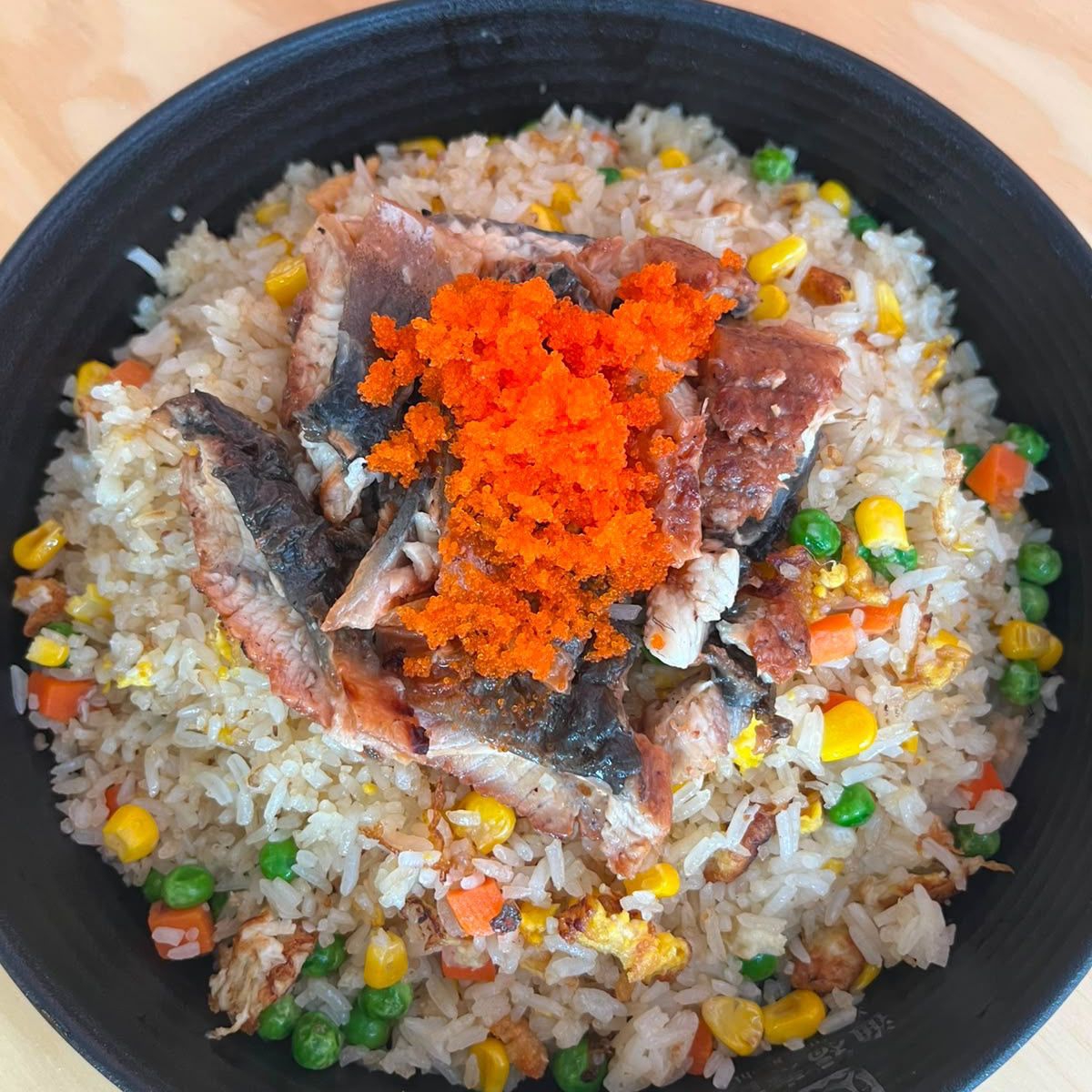 Arroz Frito Estilo Japones con Pescado