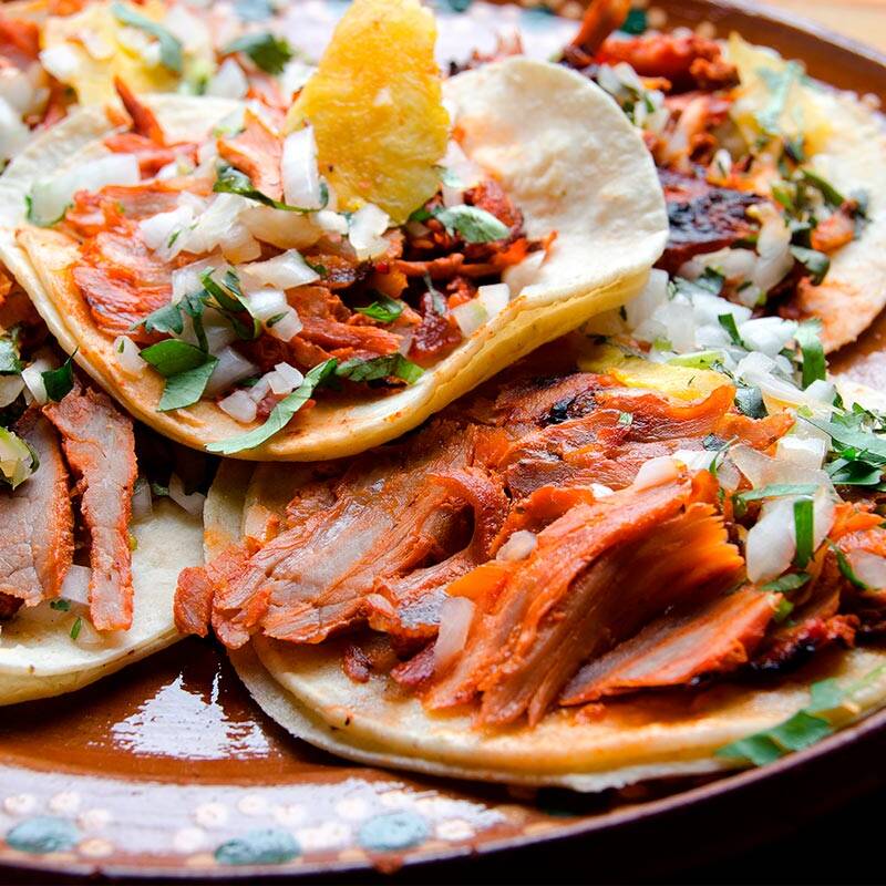 orden de 5 tacos al pastor
