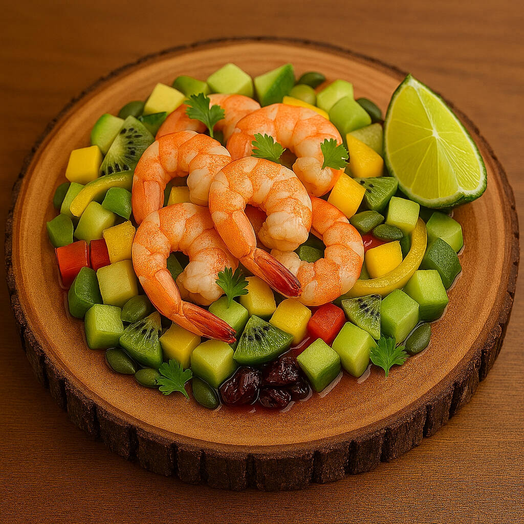 Tostada Fuego Aloha (piñapicante)