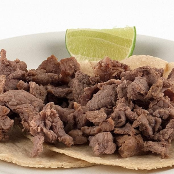 Taco De Bisteck Tortilla Echa A Mano
