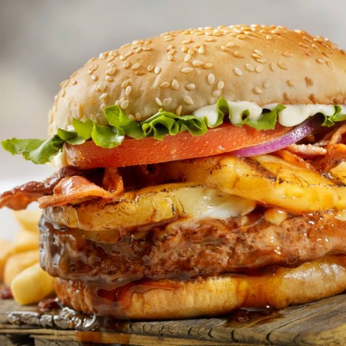 Combo Hamburguesa Hawaiana