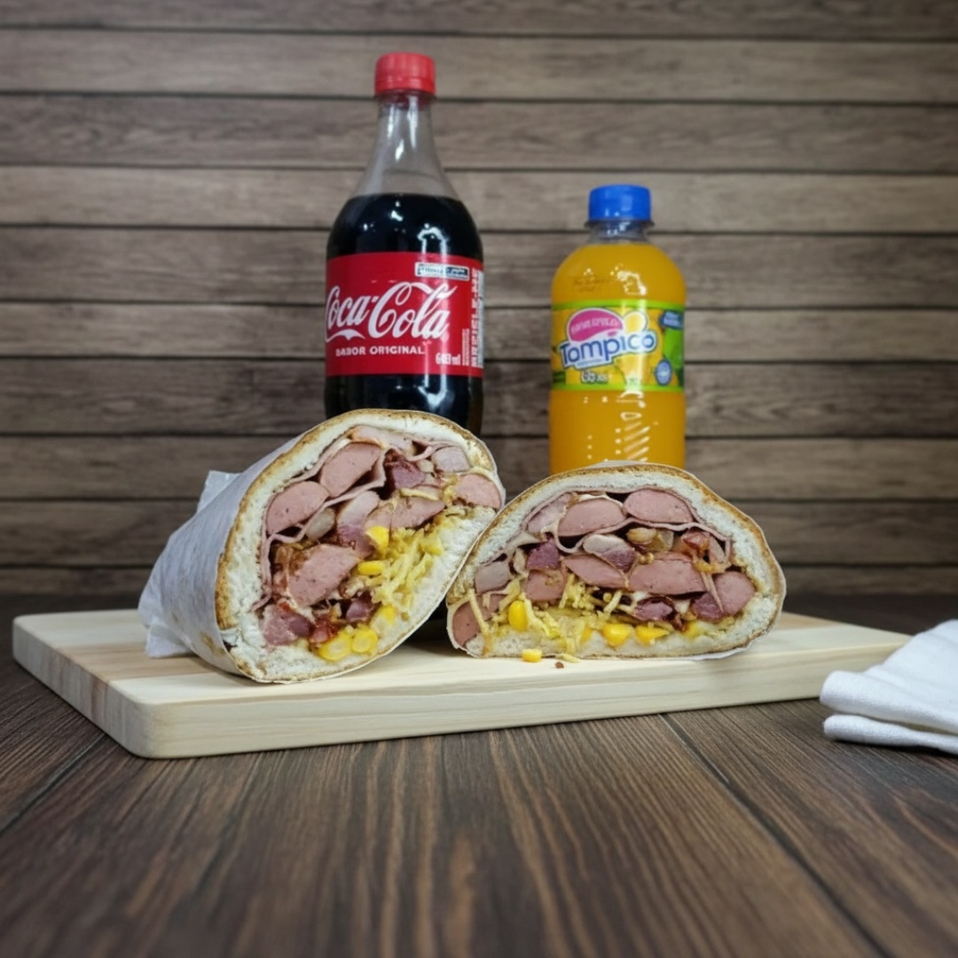 Pão,maionese,3 salsicha perdigão,mussarela,bacon,milho,batata palha