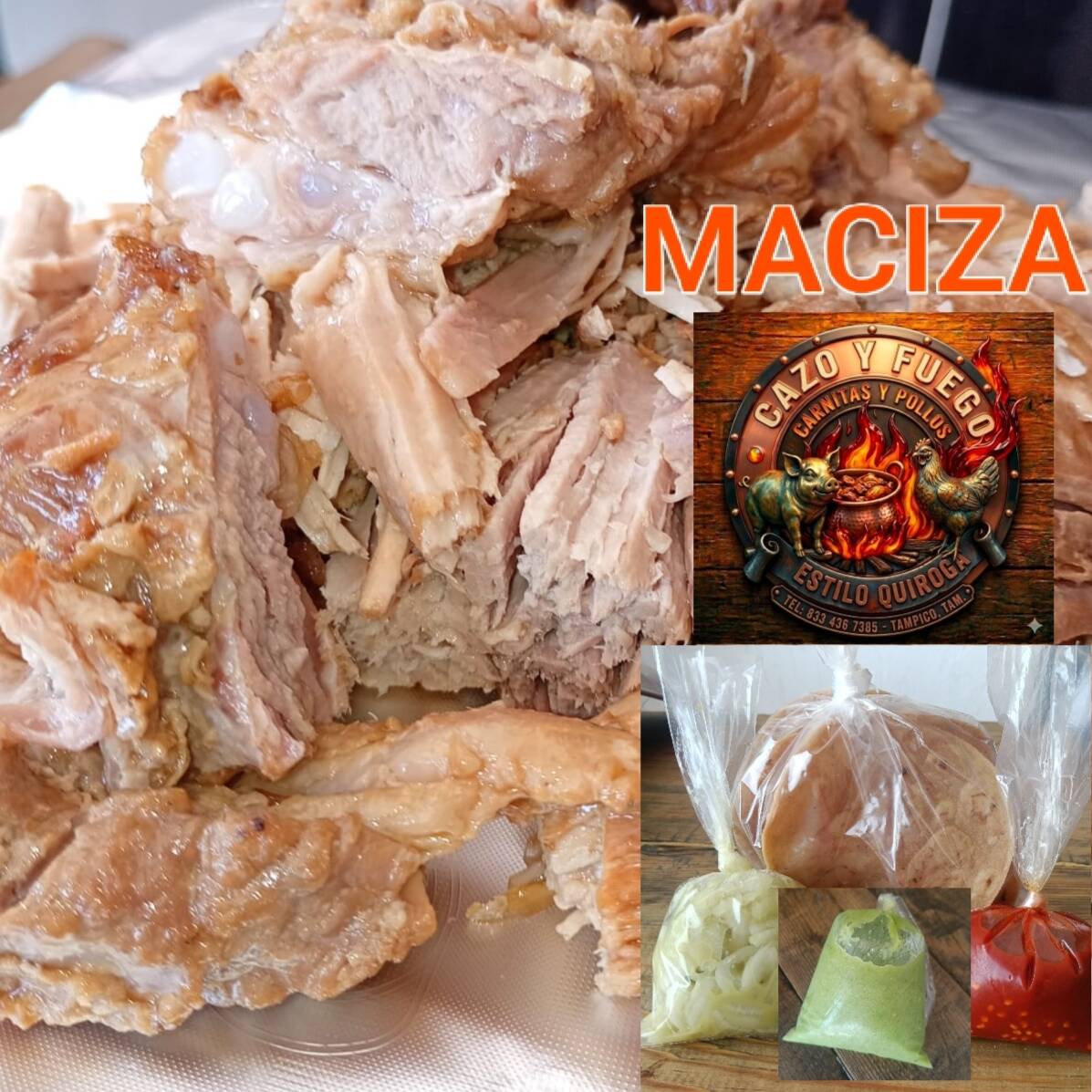1 Kg de Carnitas (Maciza)