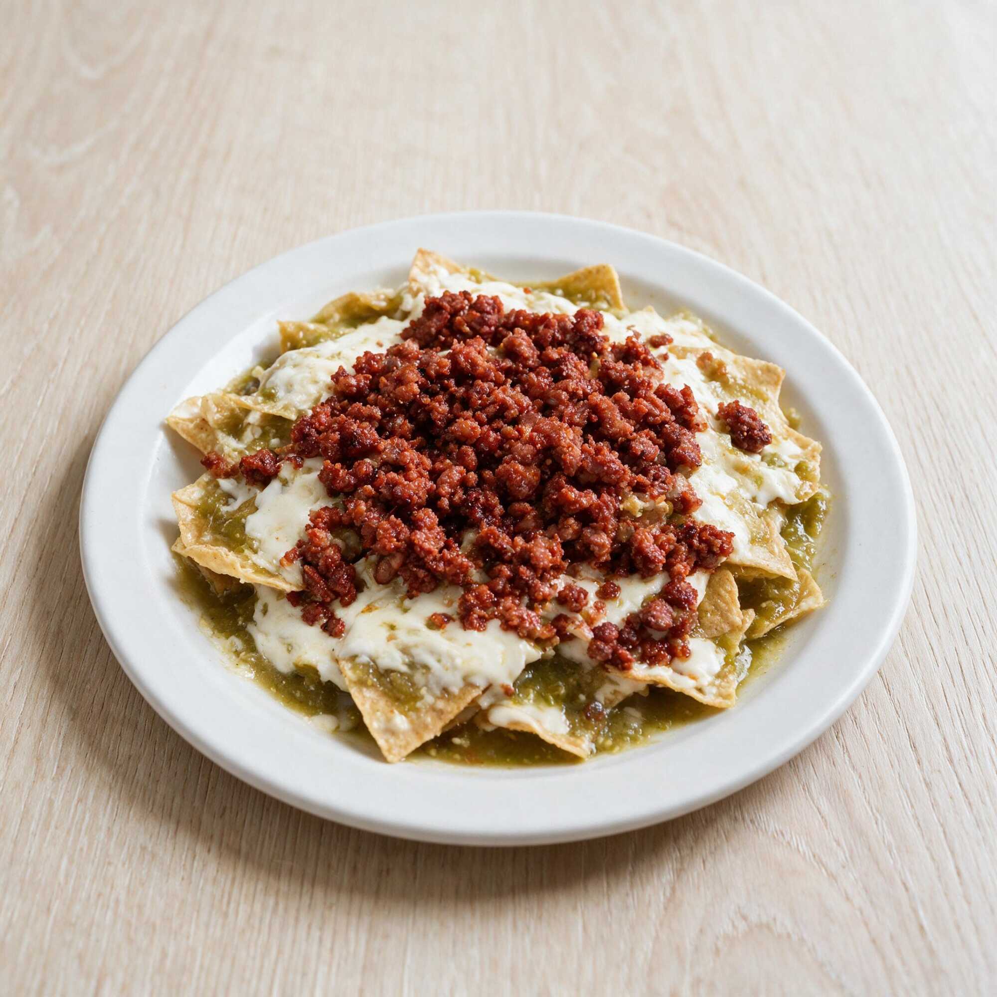 Chilaquiles con longaniza