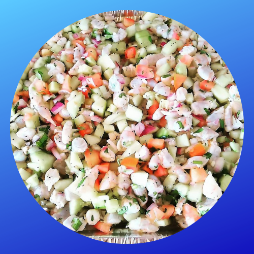Charola de Ceviche de Pescado