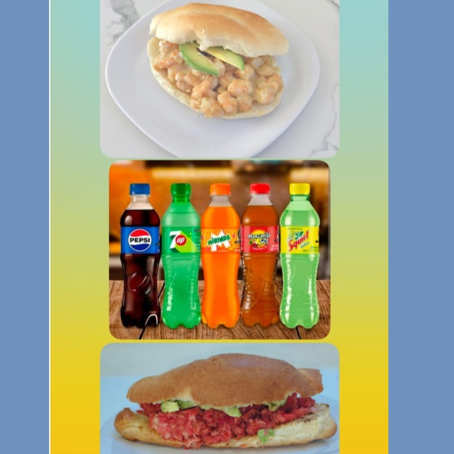 COMBO DE DOS TORTAS MÁS DOS REFRESCO