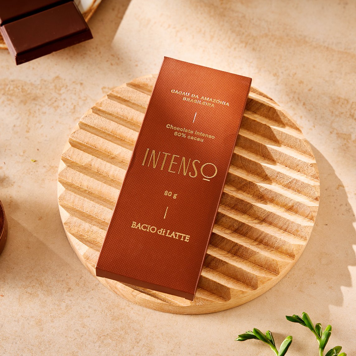 Intensidade de sabor! Chocolate 60% cacau amazônico. Tablete 80g.