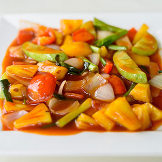 86.Vegetales Mixtos en Salsa de Ostiones